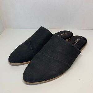 TOMS Jade Mule Slip On Casual Flats Black Size 9